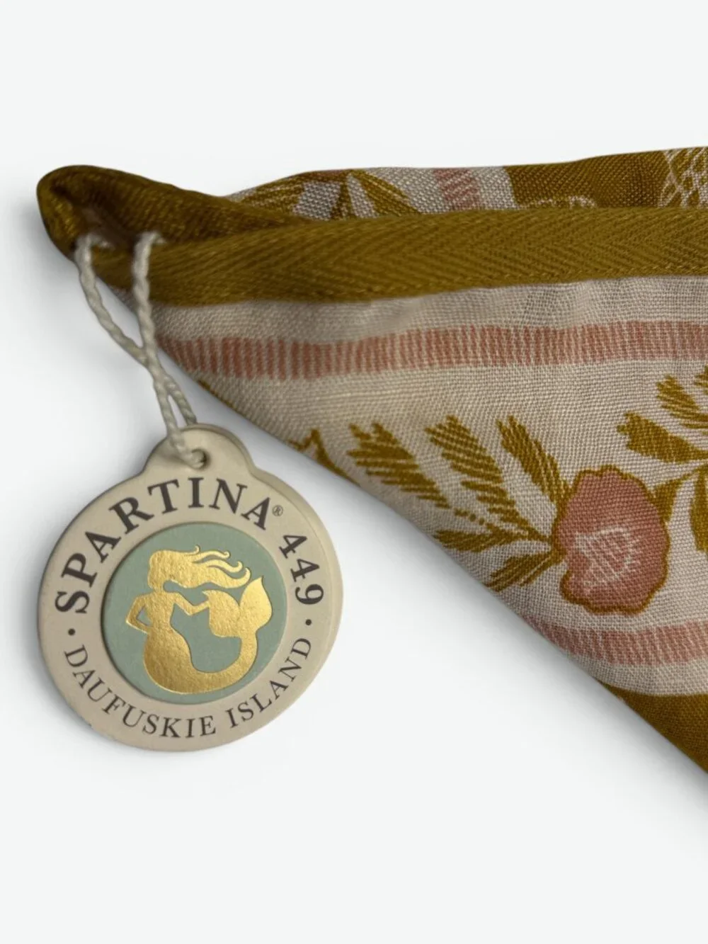 Spartina 449 Topper Calm Waters Cape-like Scarf Linen Blend Floral NWT